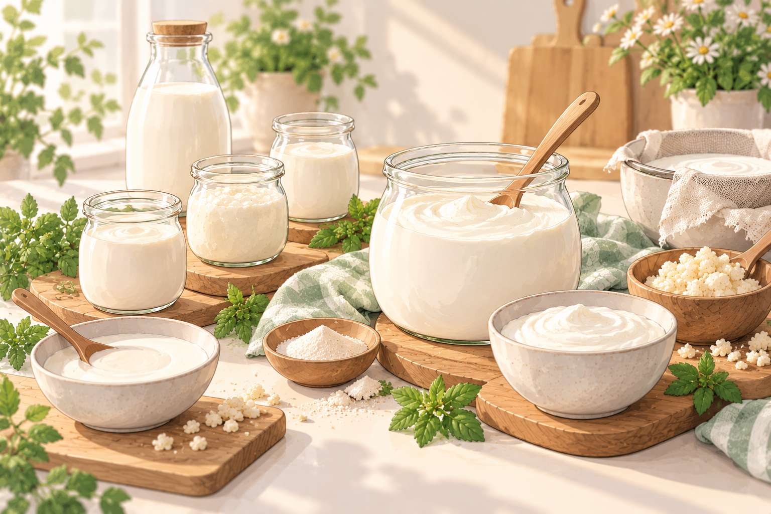 Meet the Cultures — original Yogurt Atelier article illustration