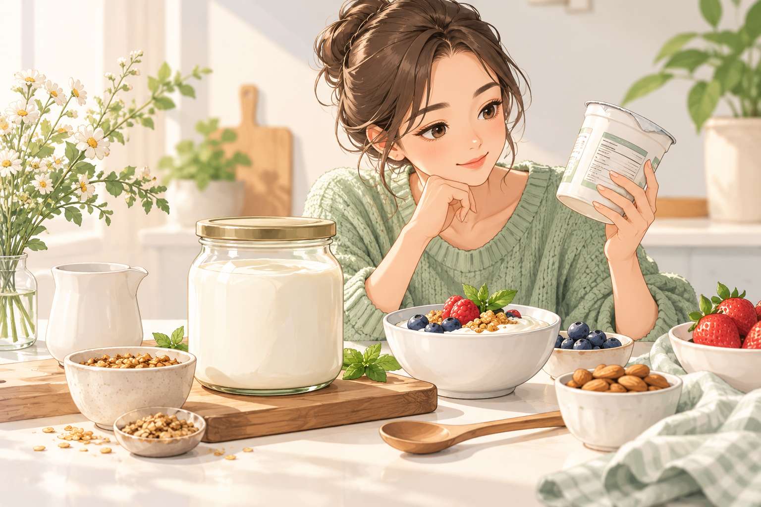 Reading a Yogurt Label — original Yogurt Atelier article illustration