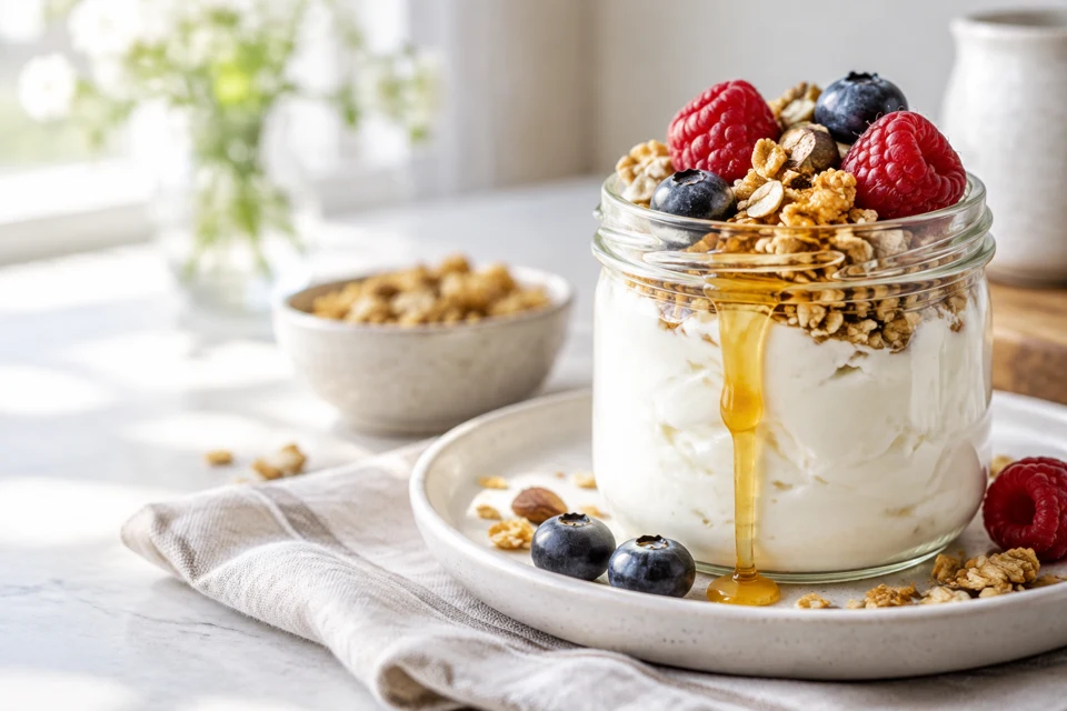 Homemade yogurt illustration