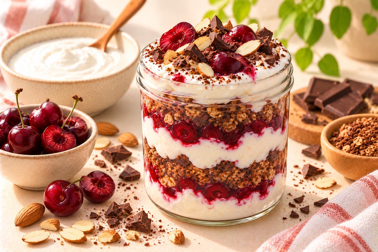 Black Forest Yogurt Jar — original Yogurt Atelier recipe illustration