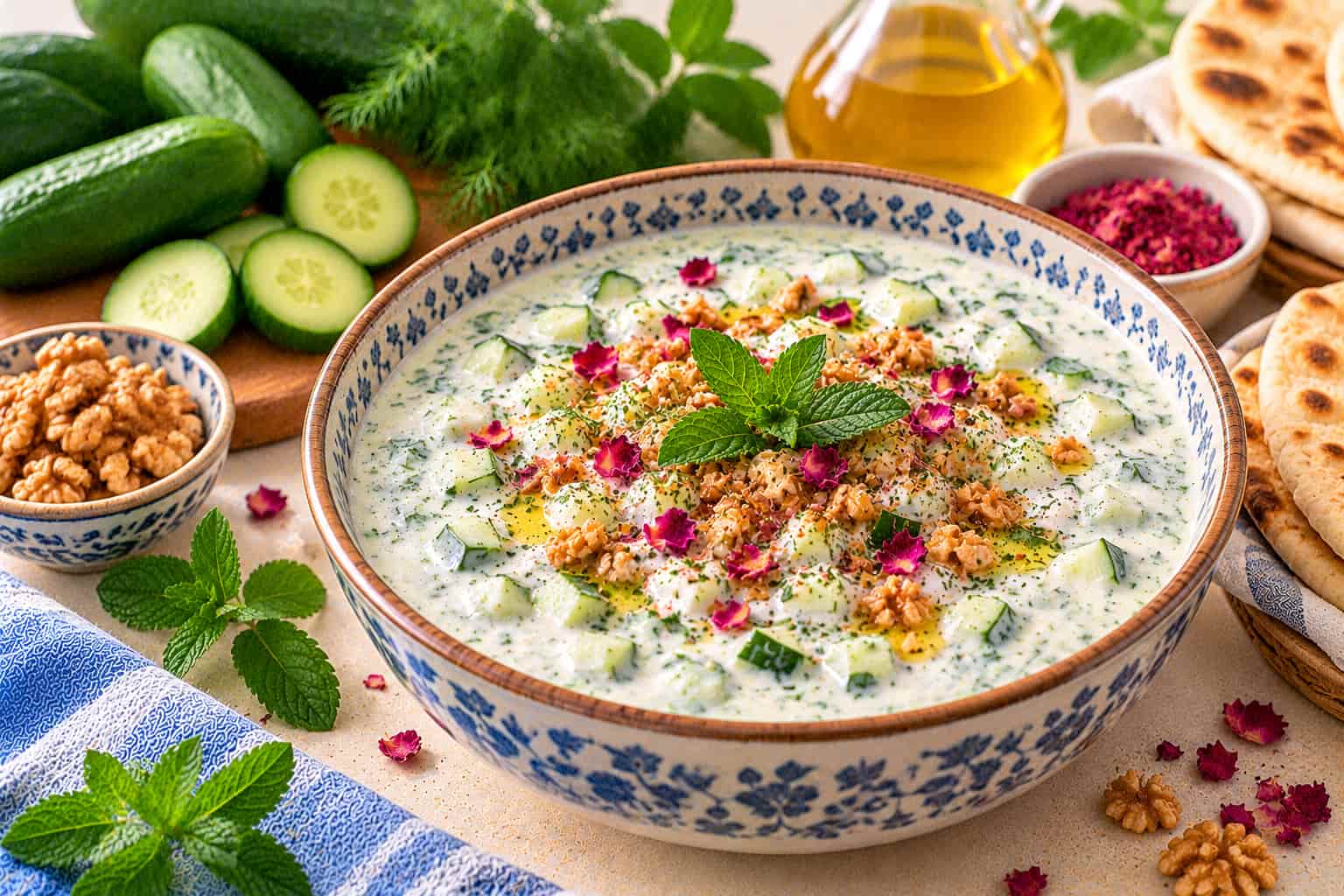 Mast-o Khiar — original Yogurt Atelier recipe illustration