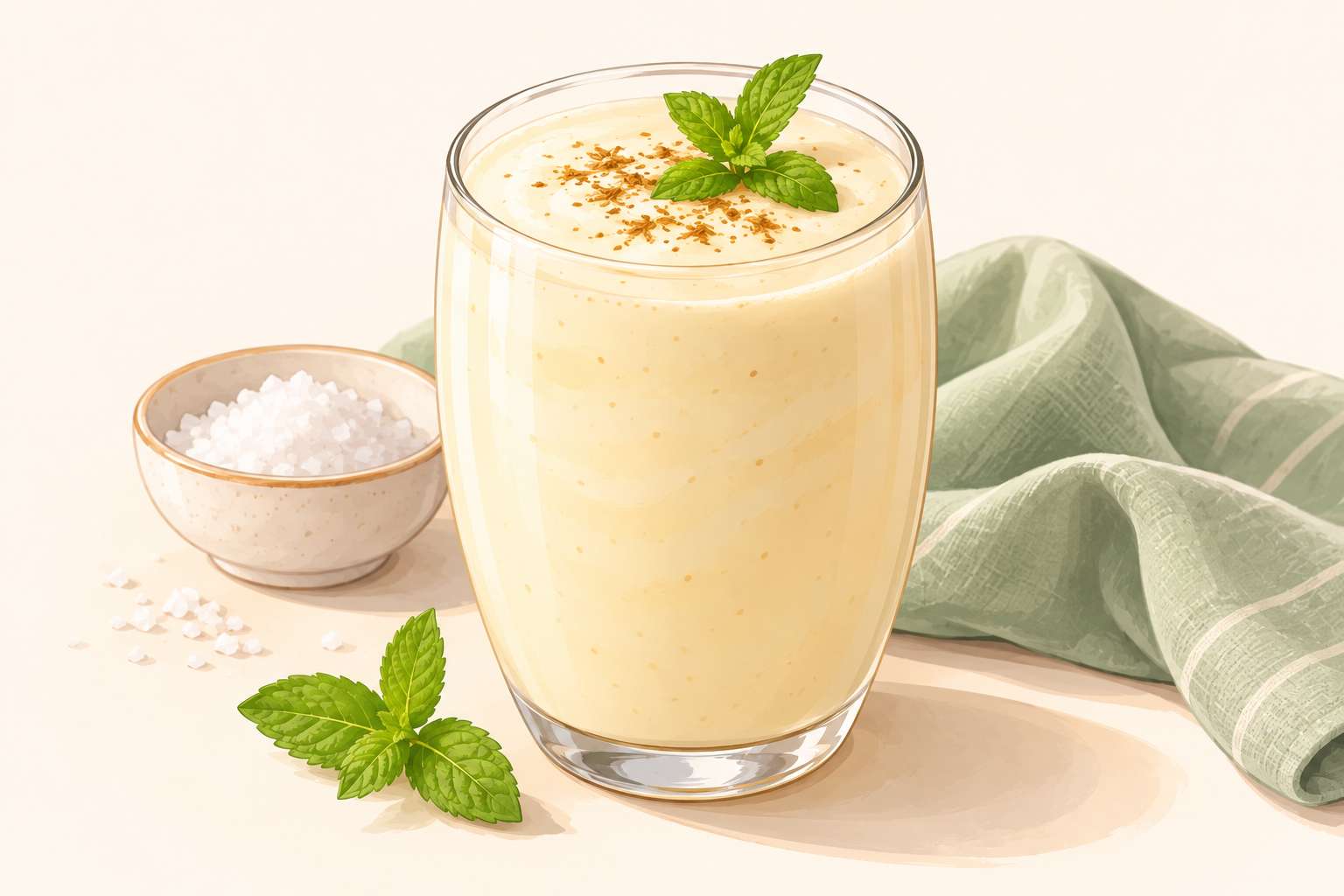 Salted Lassi — original Yogurt Atelier recipe illustration